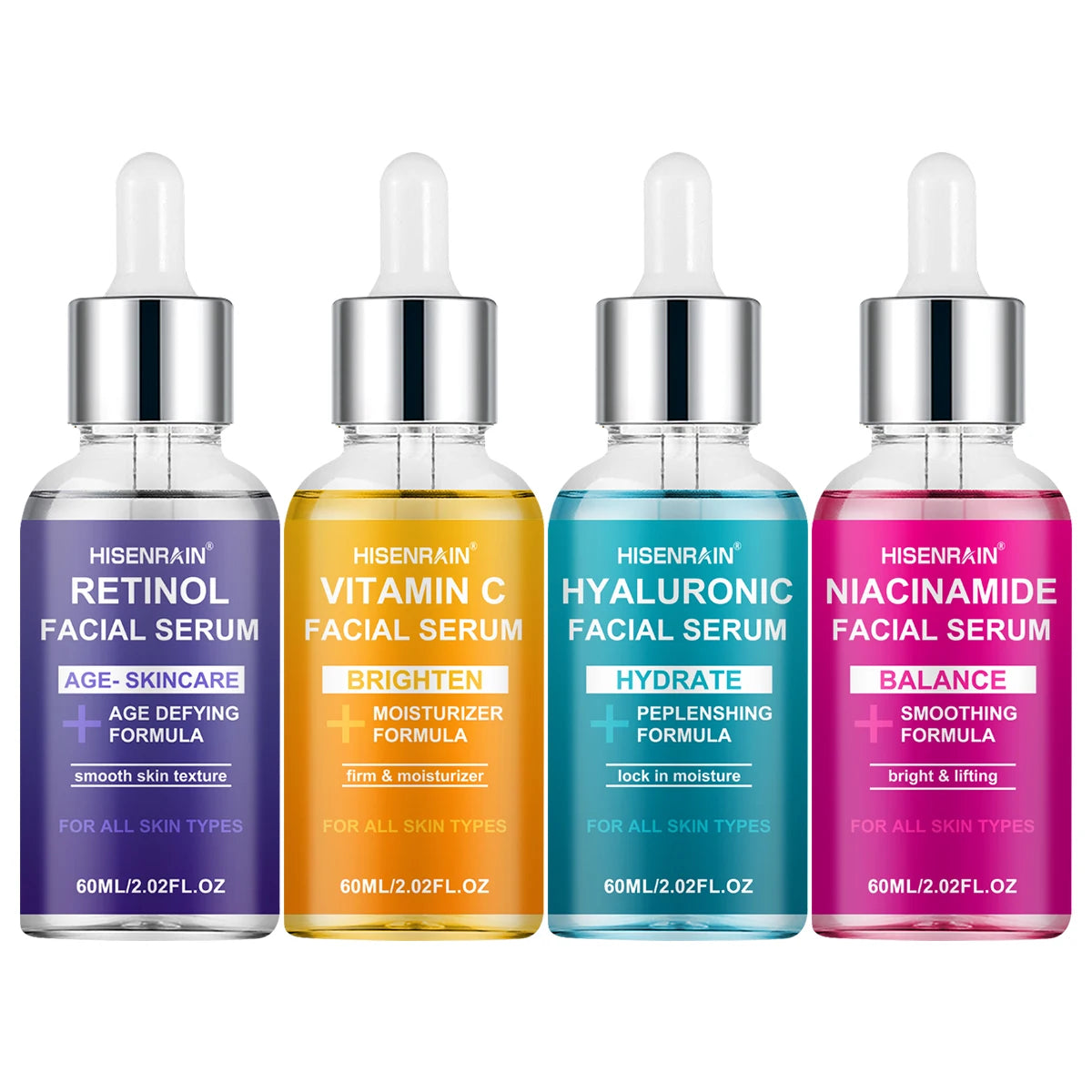 HISENRAIN Serum Set – 4-in-1 Luxury Facial Treatment